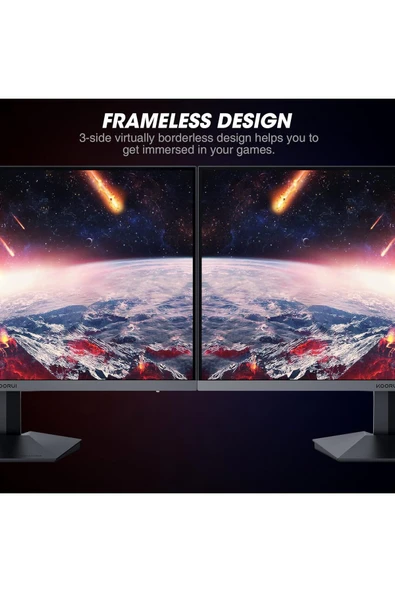 Koorui 24 İnç Oyun Monitörü, 165Hz, 1080p, 1ms, IPS, FreeSync, (FHD 1920x1080, DisplayPort) 24E3 - 4