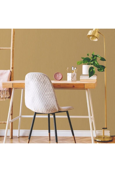 Adawall Textured Plain Wallpaper Duvar Kağıdı, Bakır, Altın - Ephes 6801-7, 10,60 M² ürün görseli
