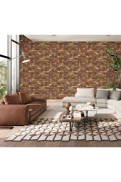 Adawall ROKA 23104-4 TAŞ DESENLİ KAHVERENGİ DUVAR KAĞIDI 16,5 m2 - 1