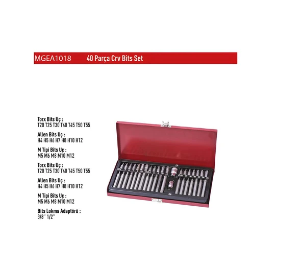 OMEGA 40 PARÇA BİTS UÇ SETİ - 2