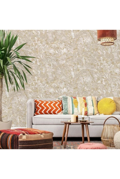 Adawall Roka 23103-2 Mermer Desenli Düz Sade Duvar Kağıdı - 1