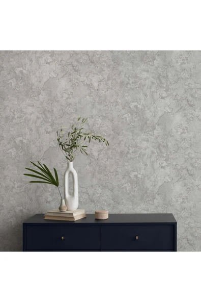 Adawall Modern Tasarım Duvar Kağıdı, Gümüş, Gri, Icon 24109-1, 16,50 M² - Resim 3