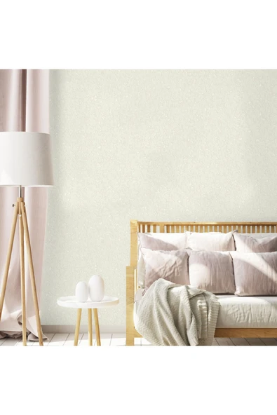 Adawall Dante 1410-1 Klasik Düz Desen Duvar Kağıdı (beyaz) ürün görseli