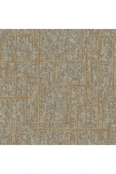 Adawall Octagon 1202-4 Geometrik Duvar Kağıdı (kahverengi) - Resim 3