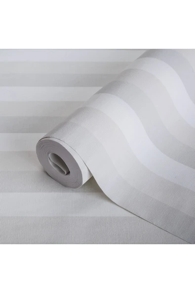 Adawall Nötr Renkli Çizgili Duvar Kağıdı - Açık, Bej, Adakids 8908-1 - Resim 3