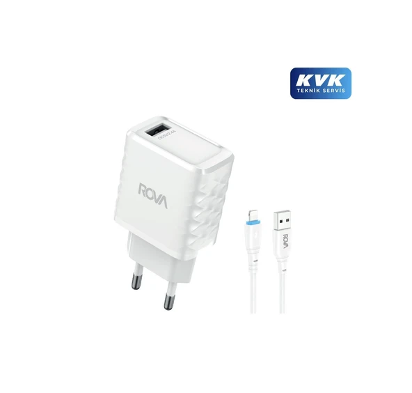 Rova SB114L Pd20W Usb Giriş 2.4A İphone Kablolu Şarj Başlığı 12W
