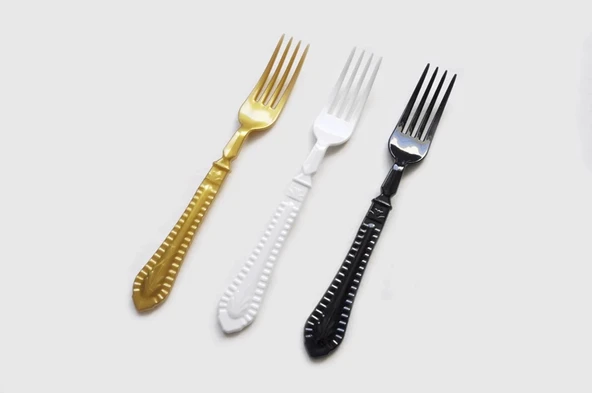 Platinum Gold Renk Çatal Kalın 10 Adetli ürün görseli
