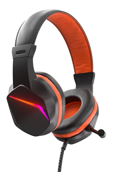 Polosmart PGM27 Kablolu Led Aydınlatmalı Gaming Oyuncu Kulak Üstü Kulaklık Siyah