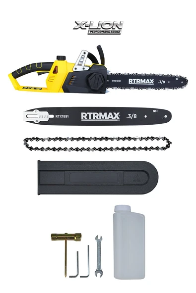RTX1891BSET Şarjlı Ağaç Kesme Motoru 3'lü Set -Eldiven-Testere Zinciri - 2