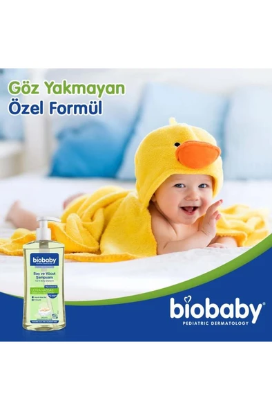 Biobaby Ultra Hassas Saç Ve Vücut Şampuanı 500 ml Prebiyotik Alman Papatyası - Organik Içerik - 3