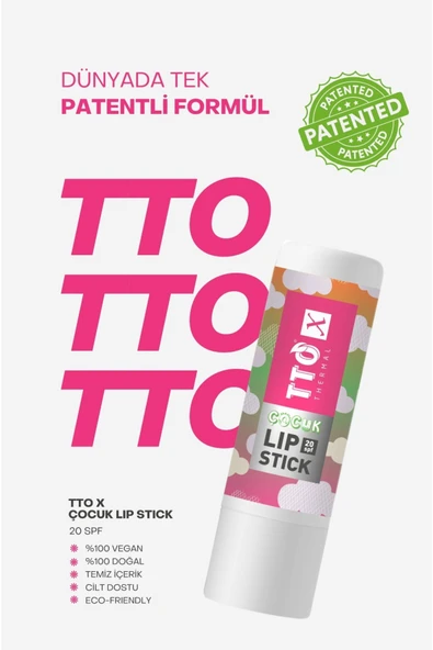 Tto X Çilek Aromalı Lip Stick 20 SPF Korumalı - 2