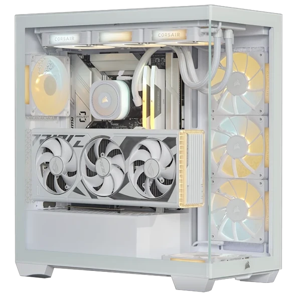 CORSAIR 3500x 850W 80+ Gold RGB Tempered Glass Beyaz ATX Mid Tower Kasa ürün görseli