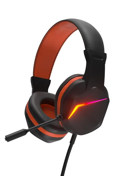 Polosmart PGM27 Kablolu Led Aydınlatmalı Gaming Oyuncu Kulak Üstü Kulaklık Siyah - 4