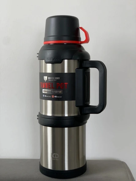 Vacuum 4 Litre Aile Boy Paslanmaz Çelik Okadi Termos - 2