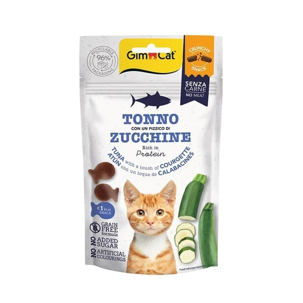 Gimcat Crunchy Snacks Ton Balıklı & Kabaklı Tahılsız Kedi Ödülü 50 gr ürün görseli