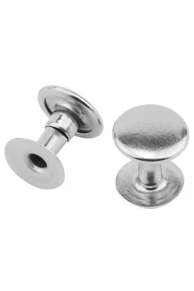 5 MM 00 No Gümüş Renk Perçin Rivet 30 Adet - Resim 2