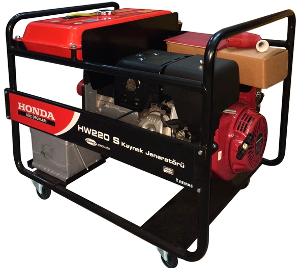 Honda HW 220-S Marşlı Trifaze 6.5 kVA Benzinli Kaynak Jeneratörü ürün görseli 1