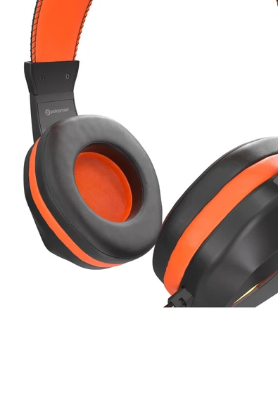 Polosmart PGM27 Kablolu Led Aydınlatmalı Gaming Oyuncu Kulak Üstü Kulaklık Siyah - 2
