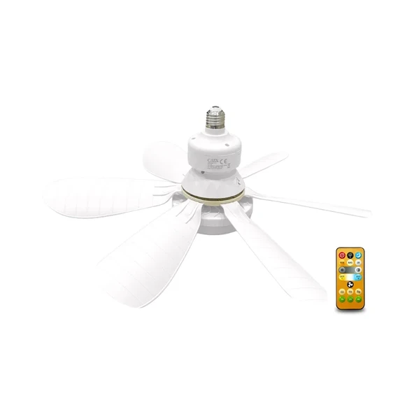 Cata 62W 3 Farklı Renk Modlu Dimlenebilir Lodos Fan Led Ampul E27 Duy 6500K (Beyaz)