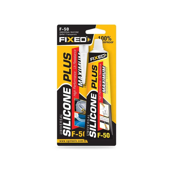 SGS FIXED TÜP SİLİKON ŞEFFAF 50GR ürün görseli