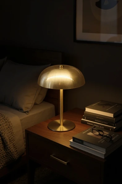 Lumi Gold Dokunmatik Dekoratif Abajur - Resim 2