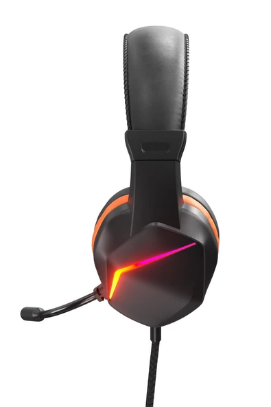 Polosmart PGM27 Kablolu Led Aydınlatmalı Gaming Oyuncu Kulak Üstü Kulaklık Siyah - 3