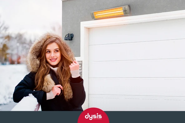 Dysis DH-7486 Art Plus Karbon Serisi IP65 Suya-Toza Dayanıklı 2300 W Bej Dış Mekan Isıtıcı - 5
