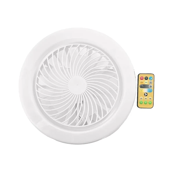 Cata 42W 3 Farklı Renk Modlu Dimlenebilir Poyraz Fan Led Ampul E27 Duy 6500K (Beyaz)
