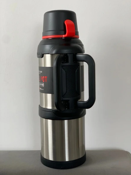 Vacuum 4 Litre Aile Boy Paslanmaz Çelik Okadi Termos - 1