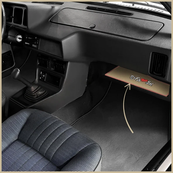 Tofaş Şahin Doğan Kartal Torpido Alt Sehpa Koruma Halısı / Tofaş Bej Renk Torpido Alt Kaplama Örtüsü - Resim 3