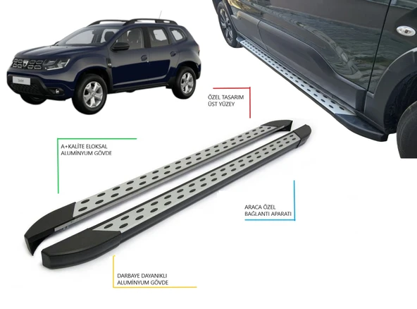 DUSTER NOKTALI YAN BASAMAK 2018 2019 2020 2021 2022 2023 2024 ürün görseli 1