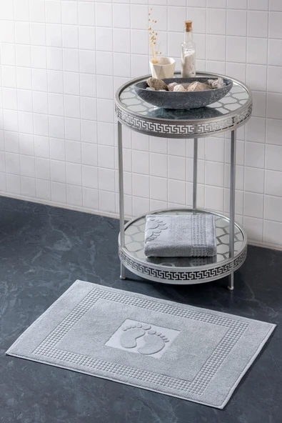 Varol 2 Adet Renkli Banyo Paspas Ayak Havlusu 50x70 - 9