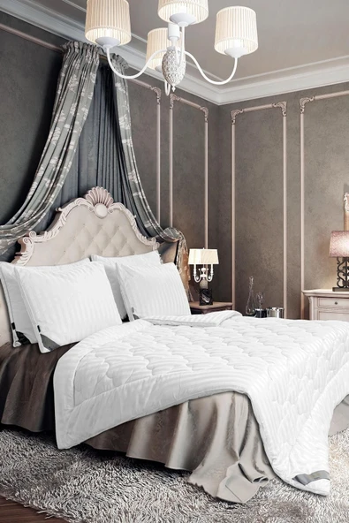 Varol Majesti Yorgan Tek Kişilik Beyaz - Resim 2