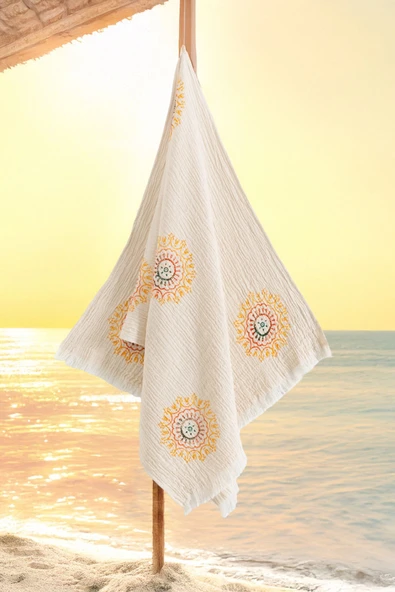 Varol Organik %100 Pamuk Müslin Peştemal - Lemura ürün görseli