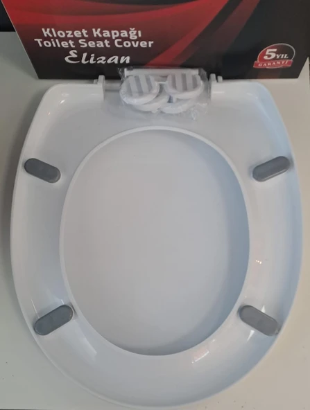 FATEX ELİZAN ( AKDENİZ ) ( 36,5 x 43,5 cm ) NORMAL KAPANAN PLASTİK KLOZET KAPAĞI - Resim 4