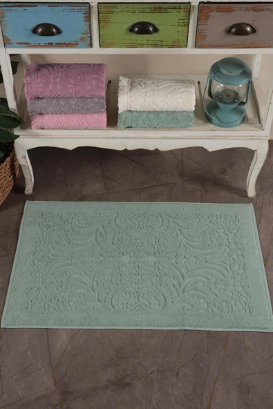 Varol 2 Adet Gramajlı Jakaranda Ayak Havlusu Paspas - 5