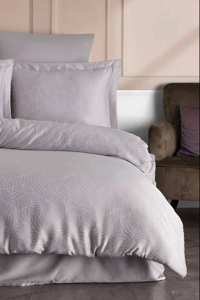 Varol (Family Size) Liyosel Jakar Nevresim Takımı - Lienzo Taş ürün görseli