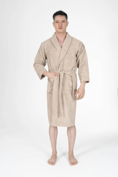 Varol Bukle Gramajlı Bambu Unisex Bornoz - Resim 5