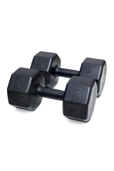8 Kg Dambıl Seti 2’li – Toplam 16 Kg Spor ve Fitness Ağırlığı - Resim 2