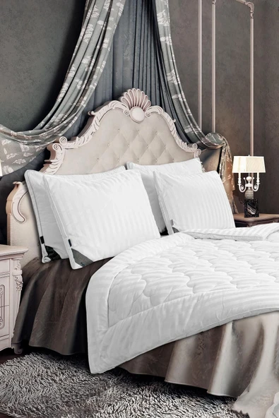 Varol Majesti Yorgan Tek Kişilik Beyaz - Resim 3