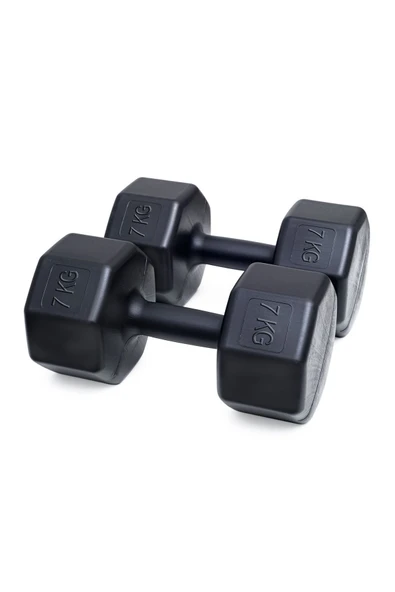 14 Kg Dambıl Seti – 2 x 7 Kg Ağırlık Spor ve Egzersiz Dambılı - Resim 2