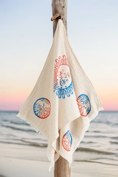 Varol Organik %100 Pamuk Müslin Peştemal - Dualis ürün görseli