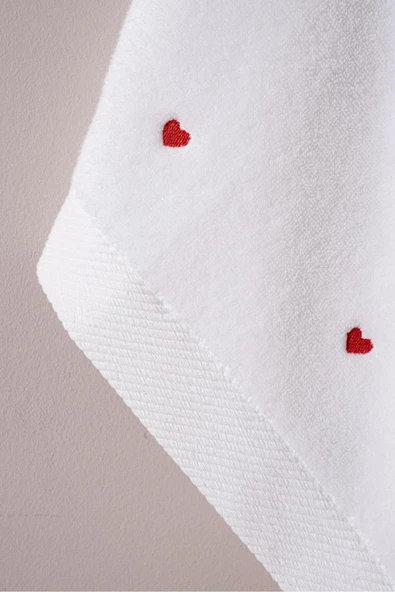 Varol Love Serisi Nakışlı Micro Cotton Banyo Havlu Seti - Resim 10