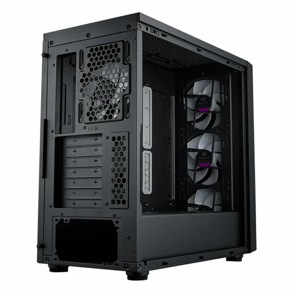 Cooler Master MasterBox 600 USB 3.2 ARGB eATX Mid Tower Siyah Kasa - Resim 8