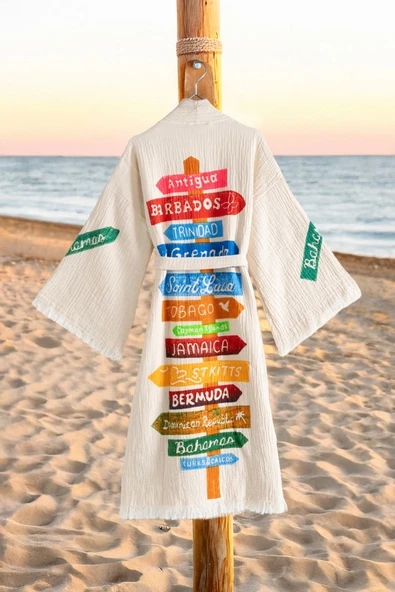 Varol Organik %100 Pamuk Kimono Yaka Sabalık Bornoz - Nomada ürün görseli