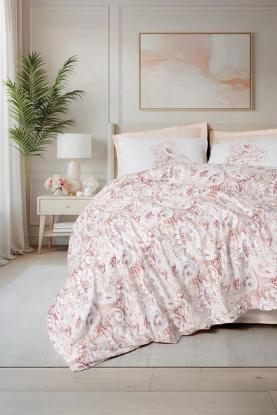 Cotton Box Bohem Serisi Çift Kişilik Nevresim Takımı Serava Somon ürün görseli