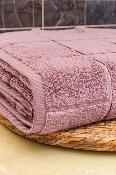Varol Kare Micro Cotton Banyo Havlusu 90x150cm - Resim 6