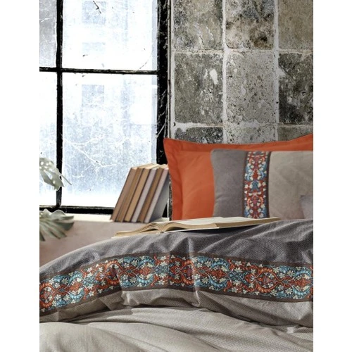 Cotton Box Folk Ark Çift Kişilik Nevresim Takımı True Tarcin - 2