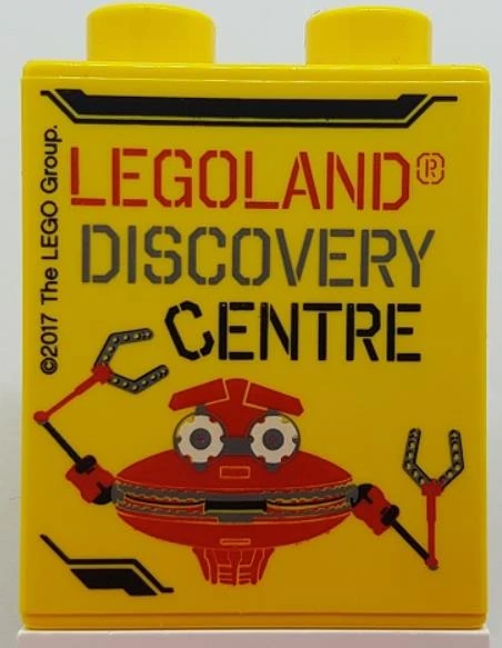 Legoland Discovery Centre 2017 Crab Pattern Duplo Brick 1x2x2 ürün görseli