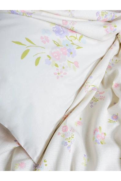 Cotton Box Estiva Çift Kişilik Pike Takımı Petal Pembe - Resim 3